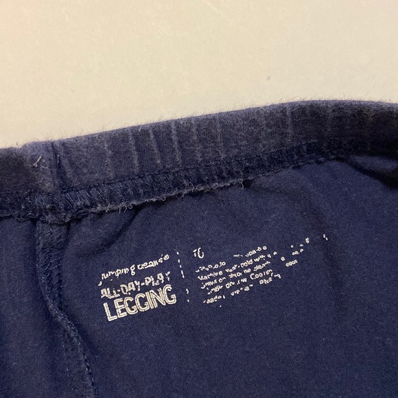 Bundle - 2 pairs pull on denim jeggings and navy leggings for uniform Size 10 - Picture 7 of 7